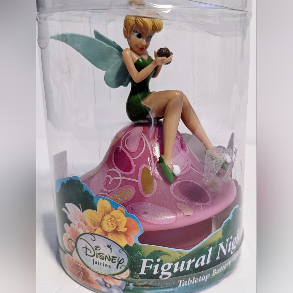 Disney Fairies Tinkerbell Figural Night Light, Tabletop Battery Operated - Picture 3 of 4
